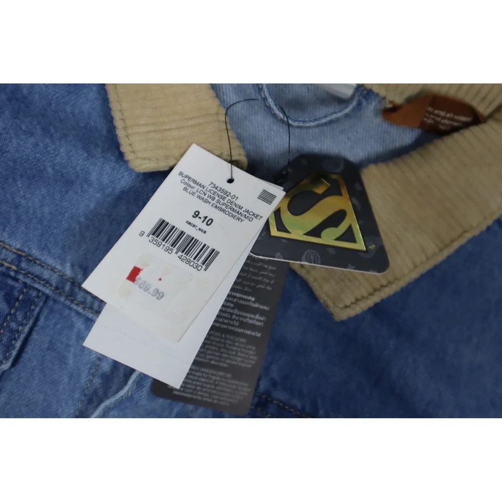 Cotton on Big Girls Superman License‎ Denim Jacket - Size 9-10